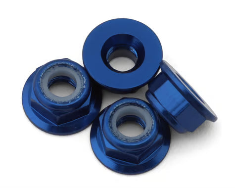 Yokomo 4mm Flanged Aluminum Low Profile Lock Nuts