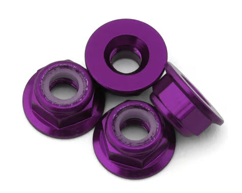 Yokomo 4mm Flanged Aluminum Low Profile Lock Nuts