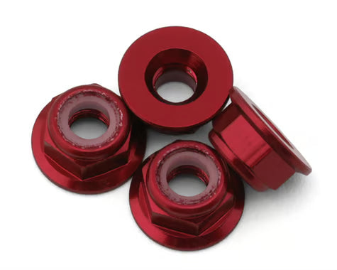Yokomo 4mm Flanged Aluminum Low Profile Lock Nuts